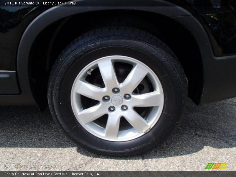 Ebony Black / Gray 2011 Kia Sorento LX