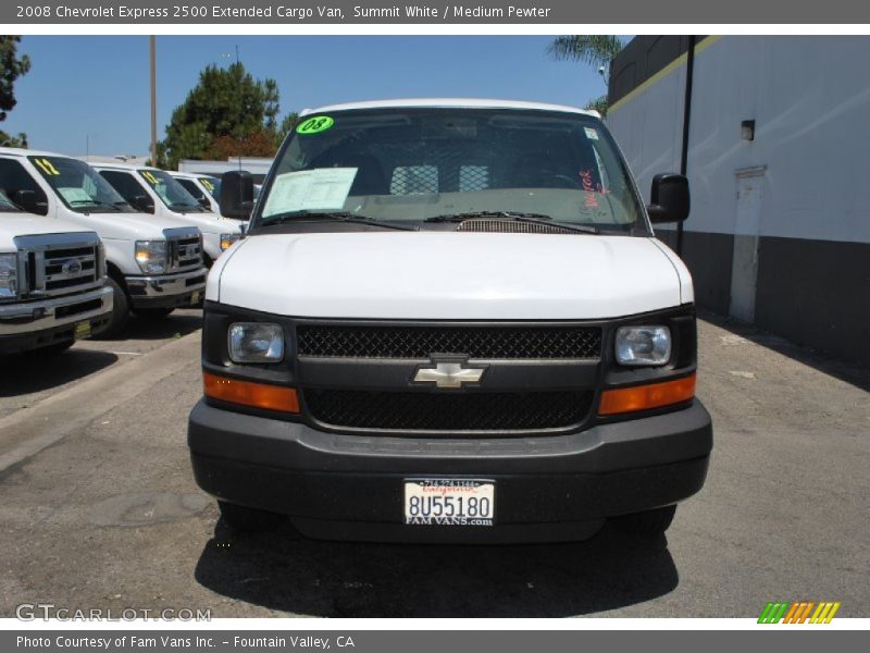 Summit White / Medium Pewter 2008 Chevrolet Express 2500 Extended Cargo Van