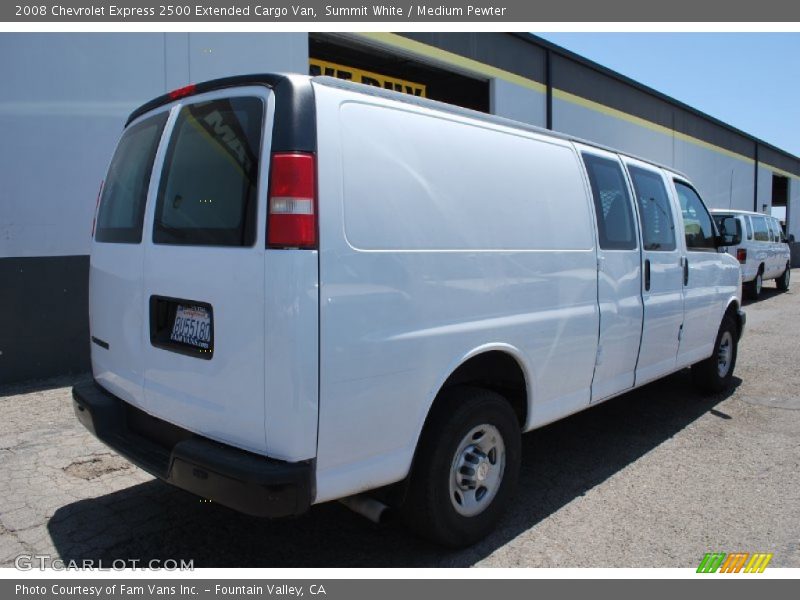Summit White / Medium Pewter 2008 Chevrolet Express 2500 Extended Cargo Van