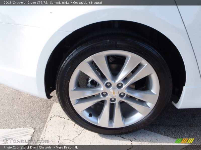 Summit White / Cocoa/Light Neutral 2013 Chevrolet Cruze LTZ/RS