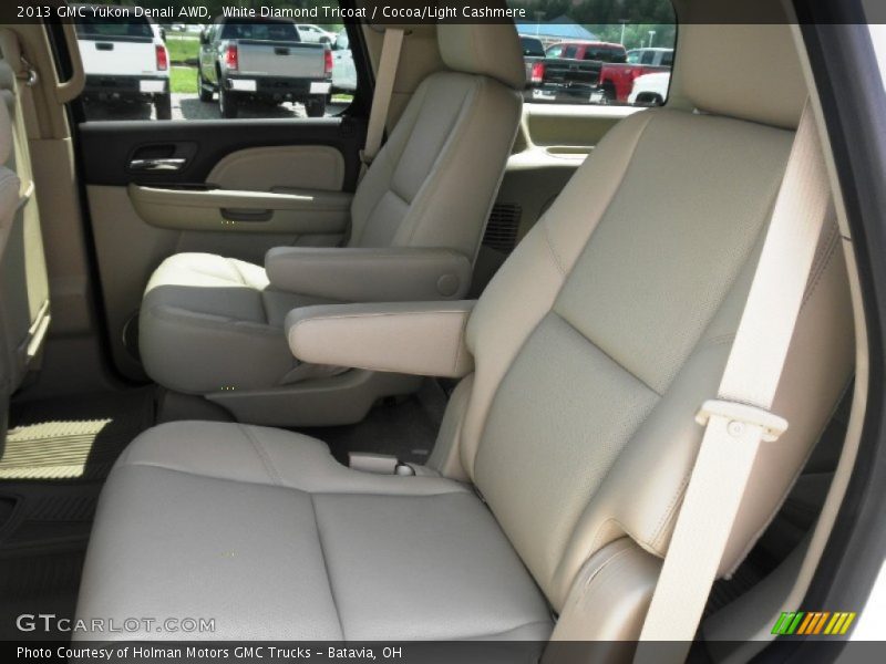 White Diamond Tricoat / Cocoa/Light Cashmere 2013 GMC Yukon Denali AWD