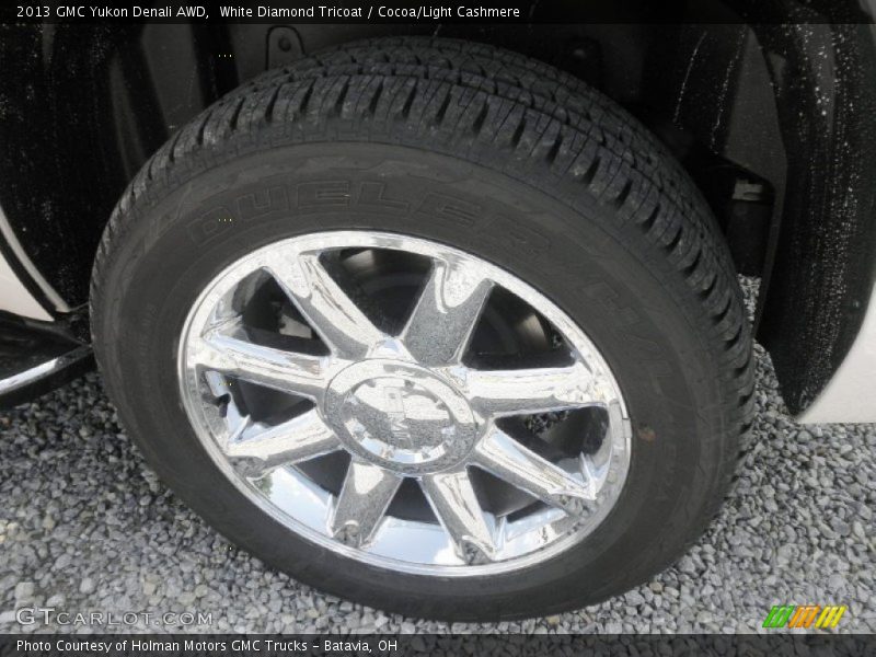White Diamond Tricoat / Cocoa/Light Cashmere 2013 GMC Yukon Denali AWD