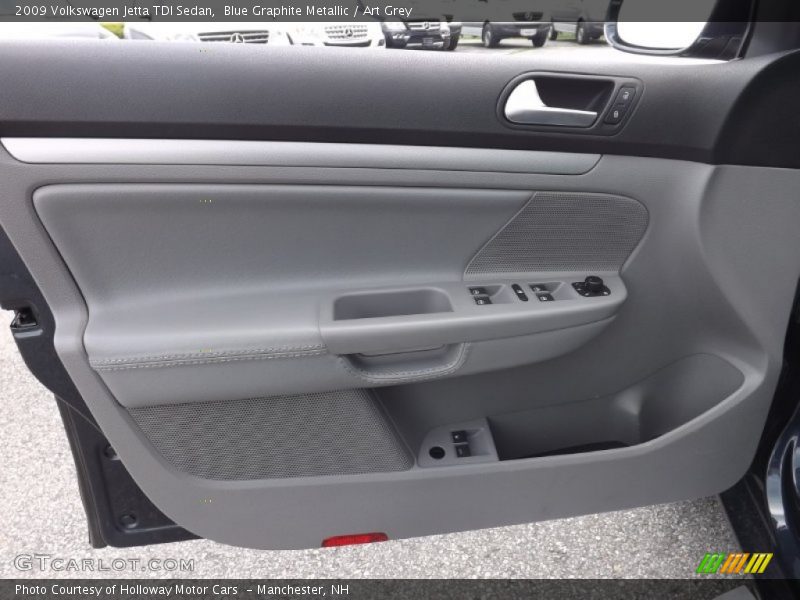 Blue Graphite Metallic / Art Grey 2009 Volkswagen Jetta TDI Sedan