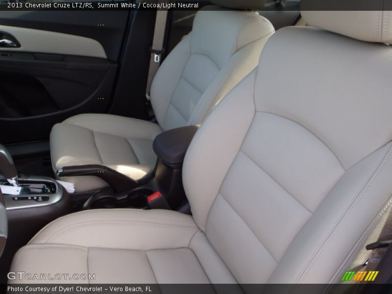 Summit White / Cocoa/Light Neutral 2013 Chevrolet Cruze LTZ/RS
