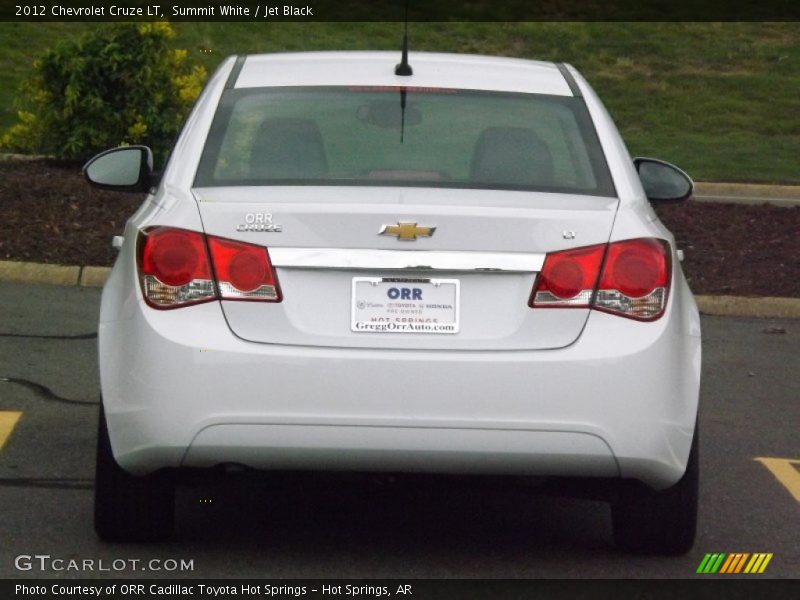 Summit White / Jet Black 2012 Chevrolet Cruze LT