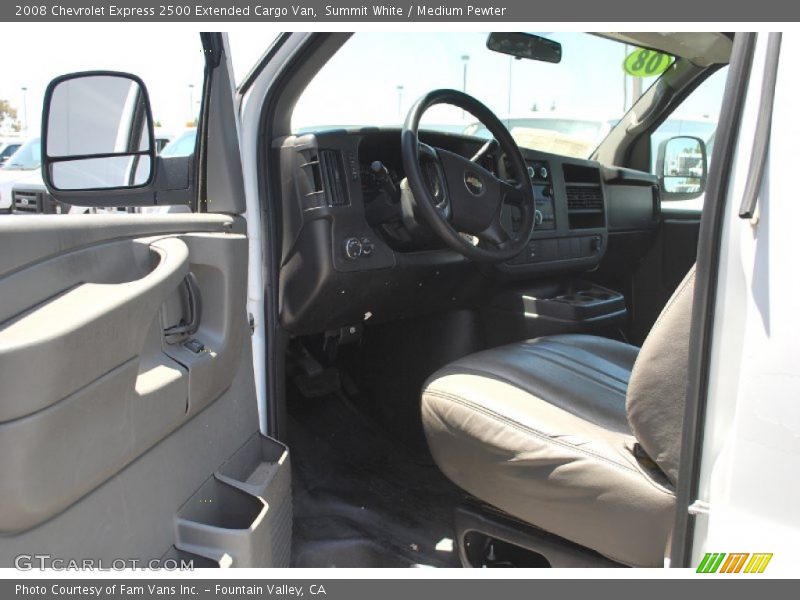 Summit White / Medium Pewter 2008 Chevrolet Express 2500 Extended Cargo Van