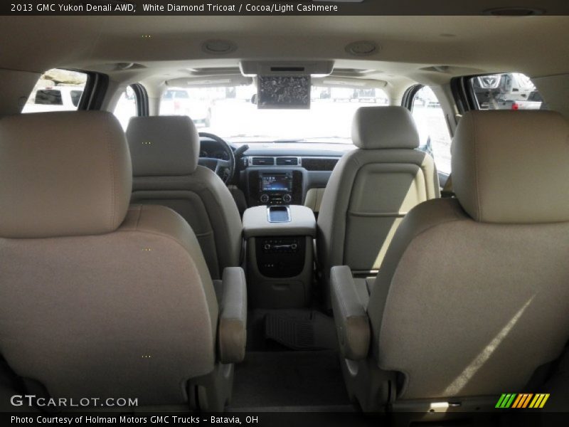 White Diamond Tricoat / Cocoa/Light Cashmere 2013 GMC Yukon Denali AWD