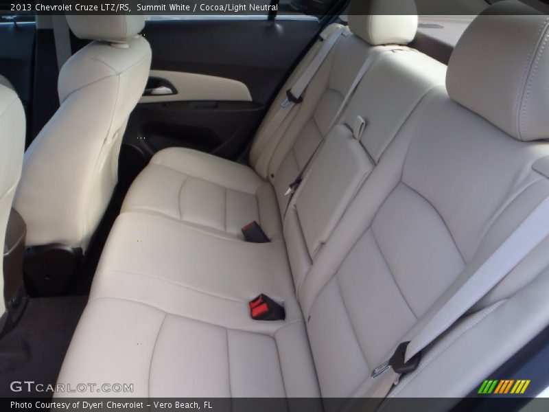 Summit White / Cocoa/Light Neutral 2013 Chevrolet Cruze LTZ/RS