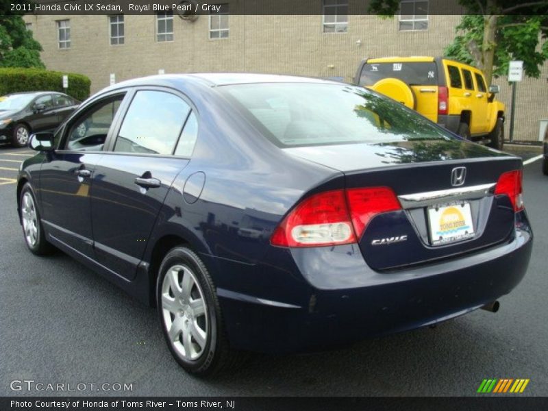 Royal Blue Pearl / Gray 2011 Honda Civic LX Sedan