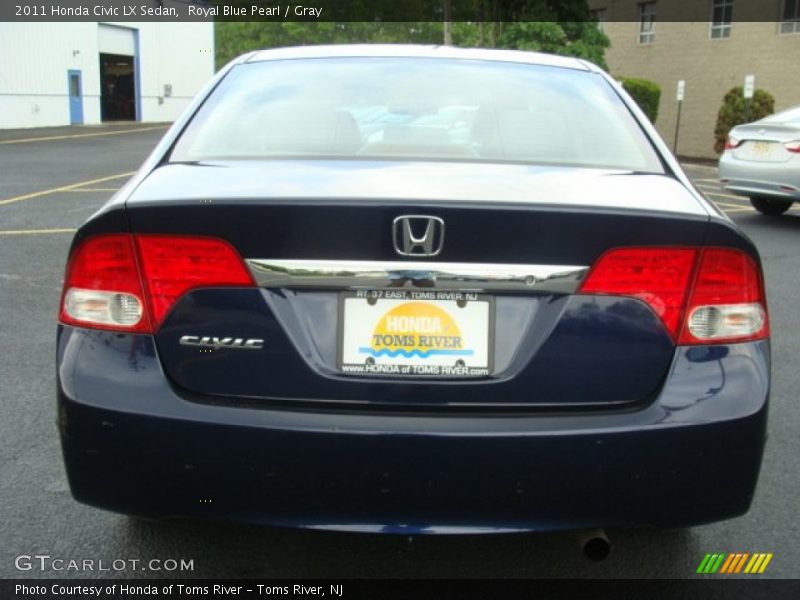 Royal Blue Pearl / Gray 2011 Honda Civic LX Sedan