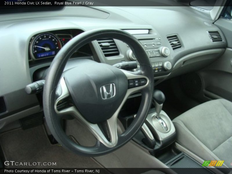 Royal Blue Pearl / Gray 2011 Honda Civic LX Sedan