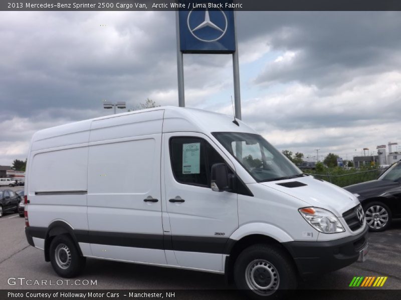 Arctic White / Lima Black Fabric 2013 Mercedes-Benz Sprinter 2500 Cargo Van