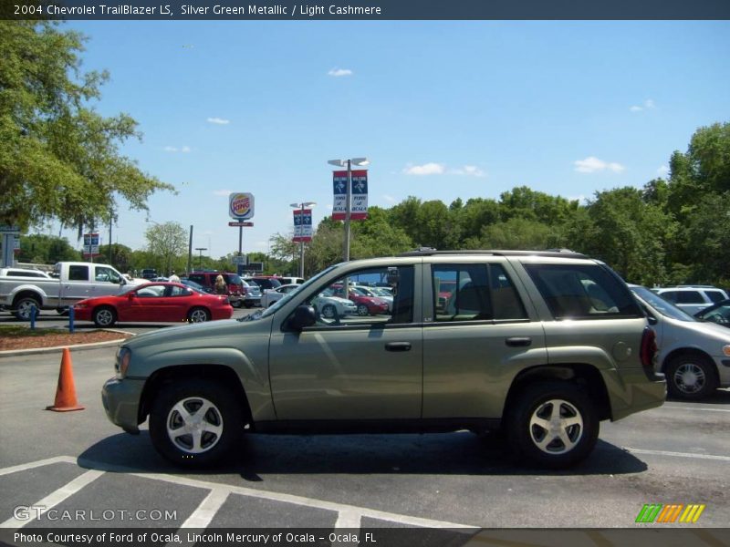 Silver Green Metallic / Light Cashmere 2004 Chevrolet TrailBlazer LS