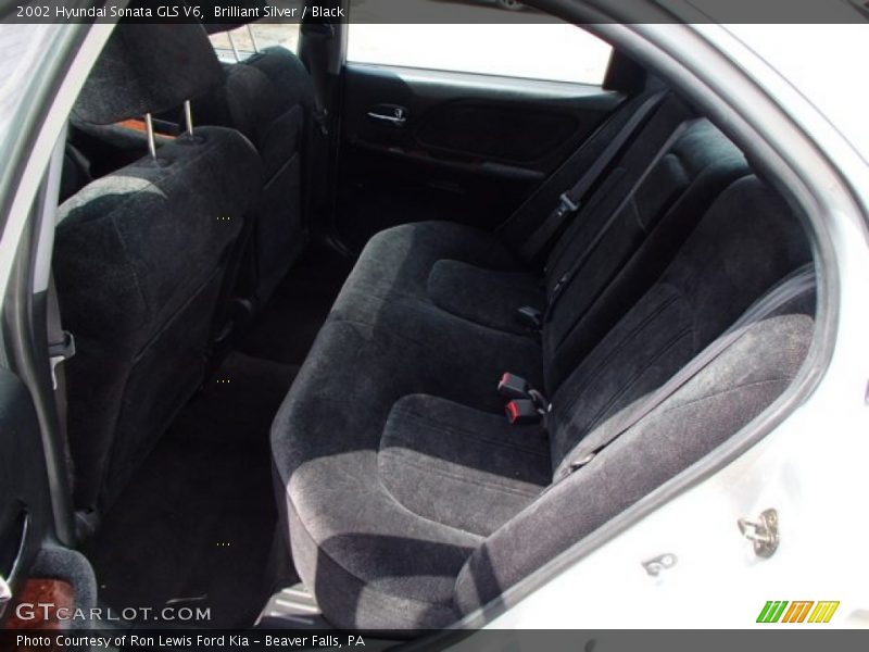 Brilliant Silver / Black 2002 Hyundai Sonata GLS V6
