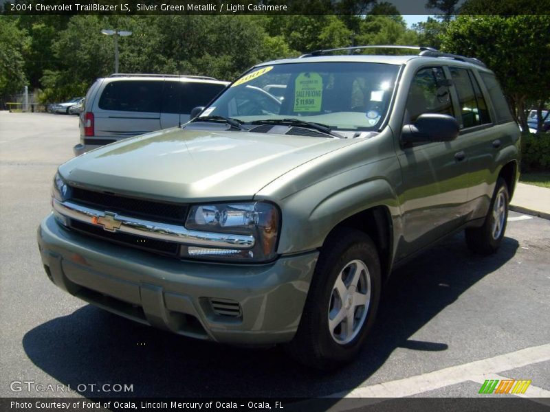 Silver Green Metallic / Light Cashmere 2004 Chevrolet TrailBlazer LS