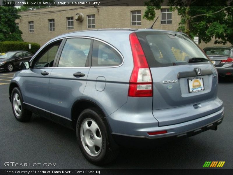 Glacier Blue Metallic / Gray 2010 Honda CR-V LX AWD