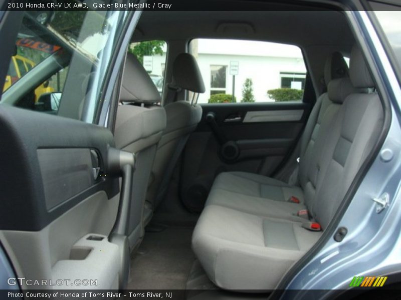 Glacier Blue Metallic / Gray 2010 Honda CR-V LX AWD
