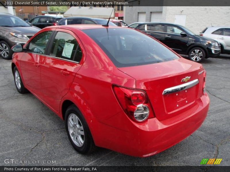 Victory Red / Dark Pewter/Dark Titanium 2013 Chevrolet Sonic LT Sedan