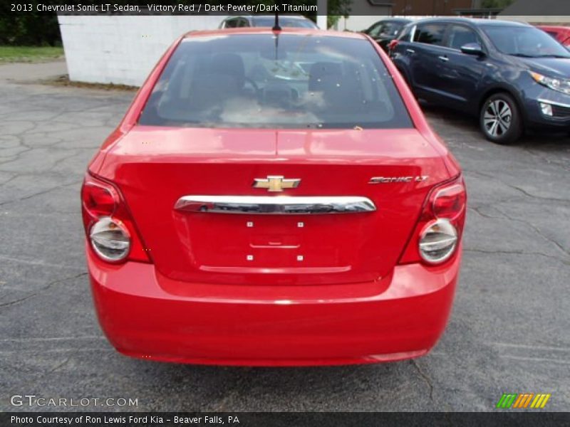Victory Red / Dark Pewter/Dark Titanium 2013 Chevrolet Sonic LT Sedan