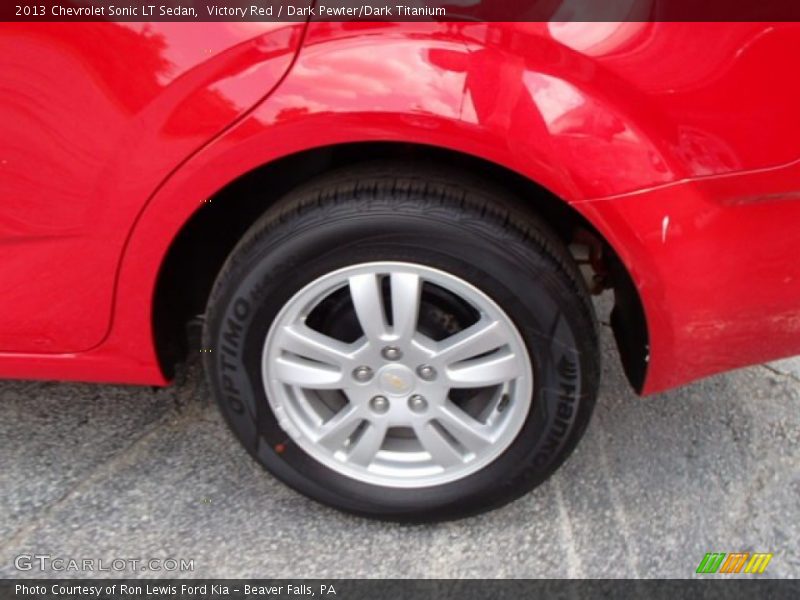 Victory Red / Dark Pewter/Dark Titanium 2013 Chevrolet Sonic LT Sedan