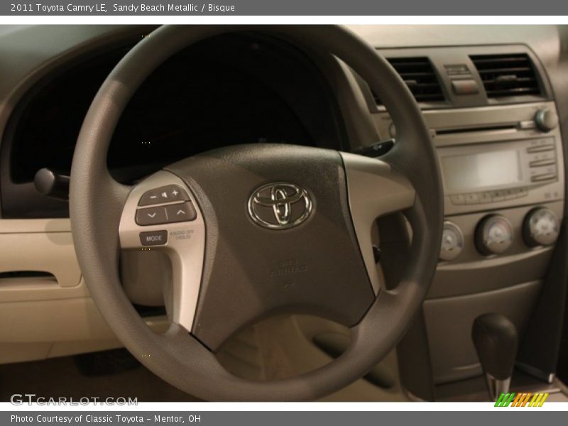 Sandy Beach Metallic / Bisque 2011 Toyota Camry LE