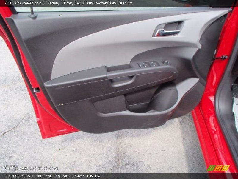 Victory Red / Dark Pewter/Dark Titanium 2013 Chevrolet Sonic LT Sedan