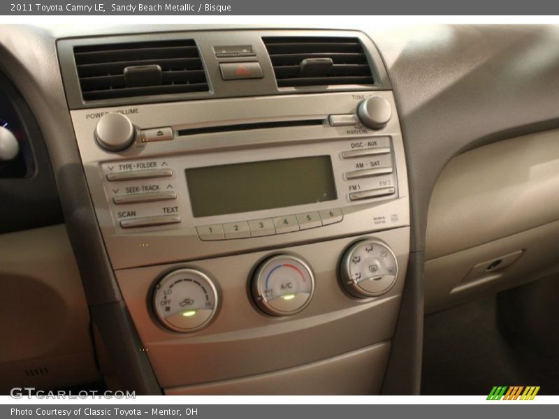 Sandy Beach Metallic / Bisque 2011 Toyota Camry LE