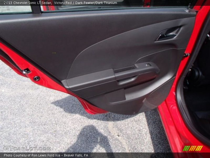 Victory Red / Dark Pewter/Dark Titanium 2013 Chevrolet Sonic LT Sedan