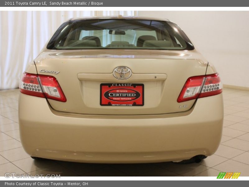 Sandy Beach Metallic / Bisque 2011 Toyota Camry LE