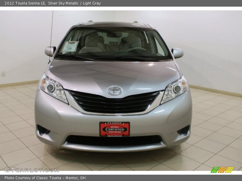Silver Sky Metallic / Light Gray 2012 Toyota Sienna LE