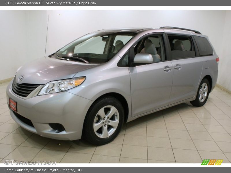 Silver Sky Metallic / Light Gray 2012 Toyota Sienna LE