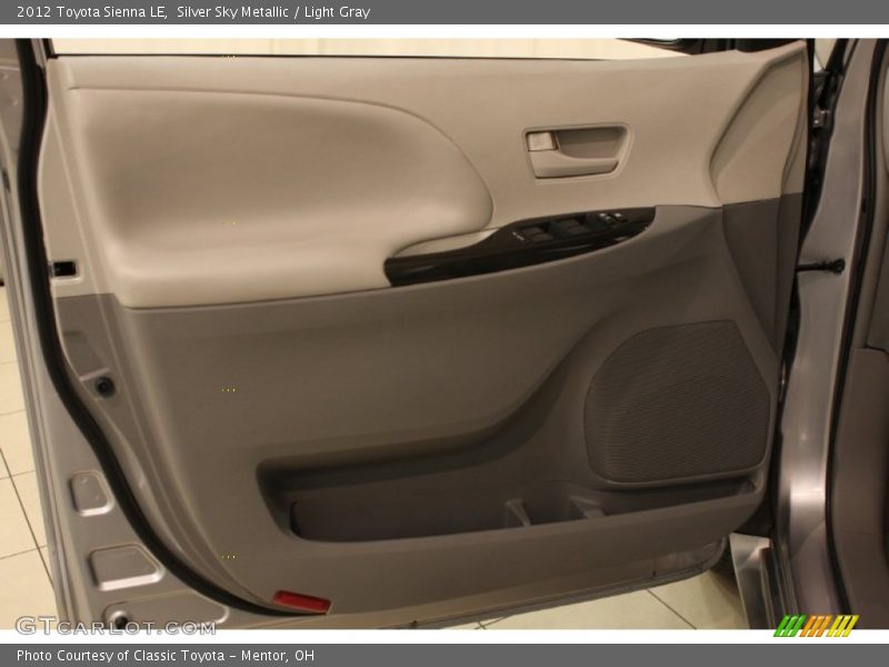 Silver Sky Metallic / Light Gray 2012 Toyota Sienna LE