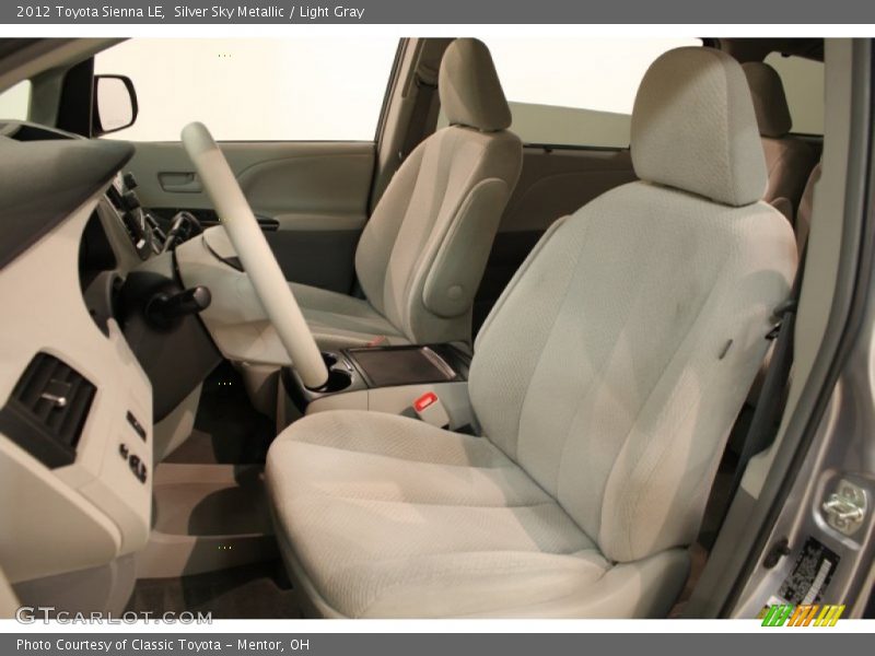 Silver Sky Metallic / Light Gray 2012 Toyota Sienna LE