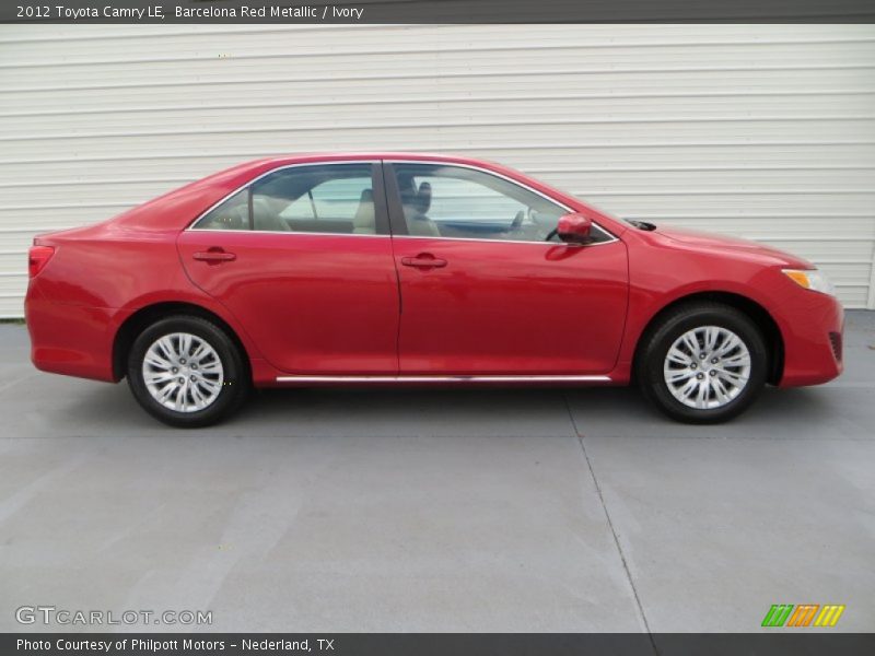 Barcelona Red Metallic / Ivory 2012 Toyota Camry LE