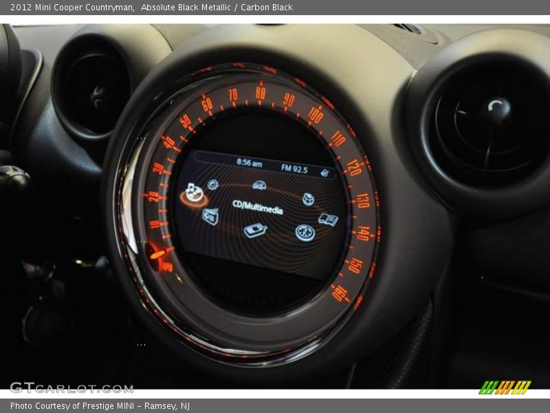 Absolute Black Metallic / Carbon Black 2012 Mini Cooper Countryman