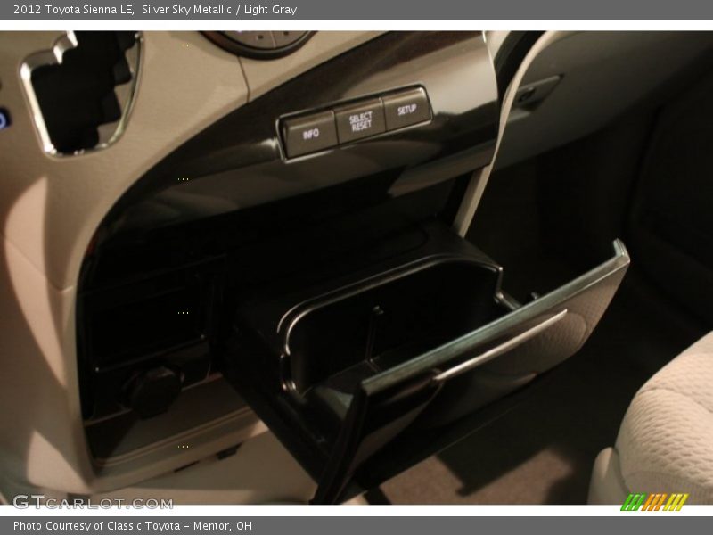 Silver Sky Metallic / Light Gray 2012 Toyota Sienna LE