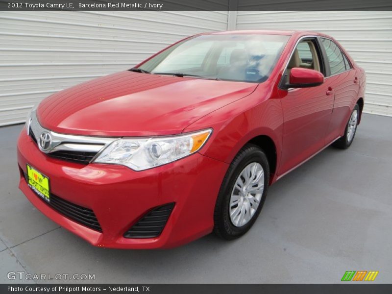 Barcelona Red Metallic / Ivory 2012 Toyota Camry LE