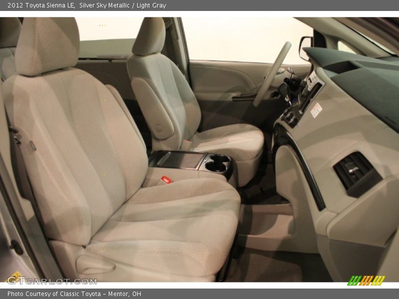 Silver Sky Metallic / Light Gray 2012 Toyota Sienna LE