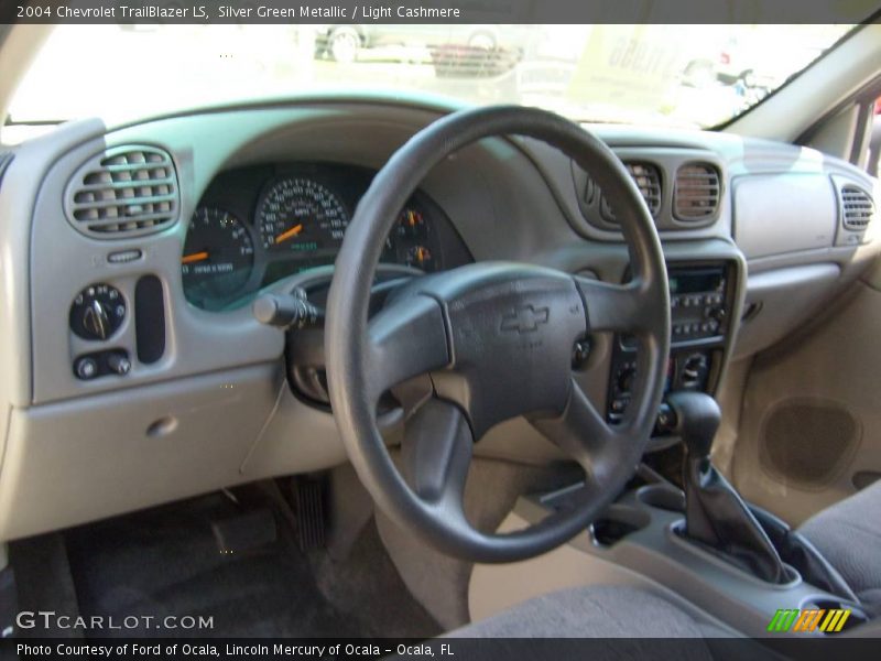 Silver Green Metallic / Light Cashmere 2004 Chevrolet TrailBlazer LS