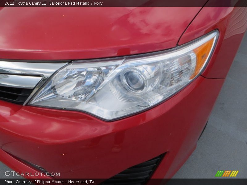 Barcelona Red Metallic / Ivory 2012 Toyota Camry LE
