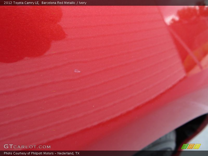 Barcelona Red Metallic / Ivory 2012 Toyota Camry LE