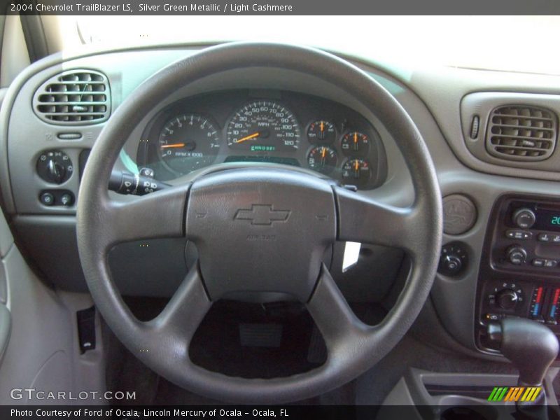 Silver Green Metallic / Light Cashmere 2004 Chevrolet TrailBlazer LS