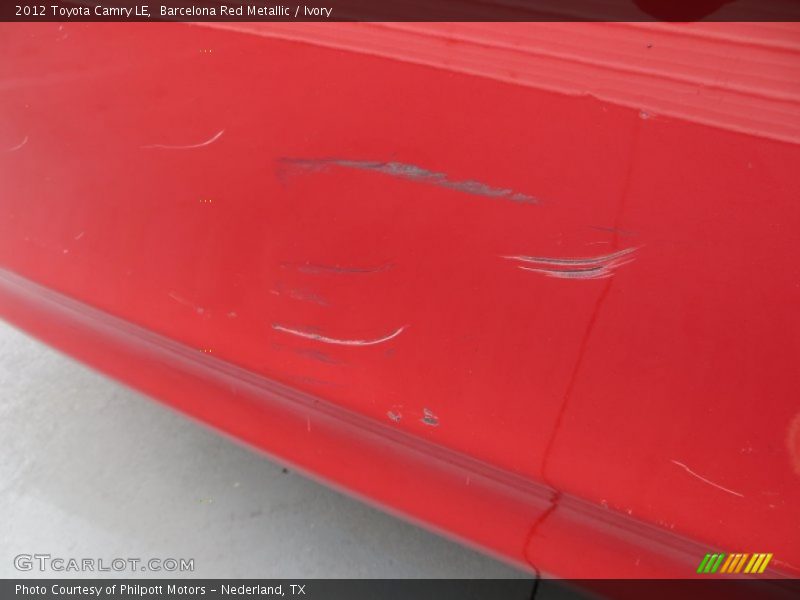 Barcelona Red Metallic / Ivory 2012 Toyota Camry LE
