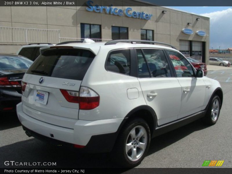 Alpine White / Black 2007 BMW X3 3.0si