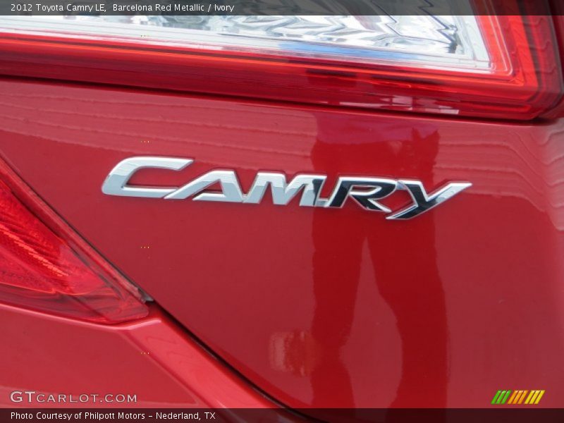 Barcelona Red Metallic / Ivory 2012 Toyota Camry LE