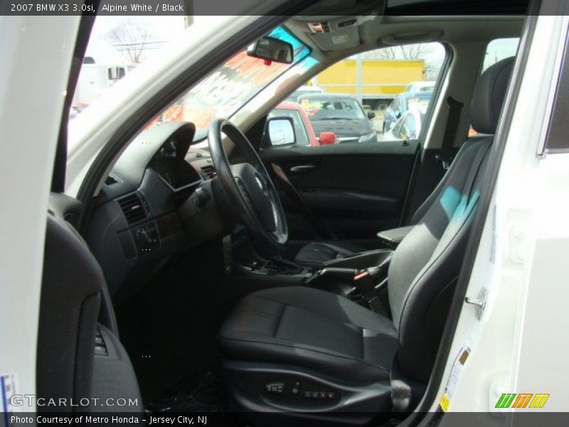Alpine White / Black 2007 BMW X3 3.0si
