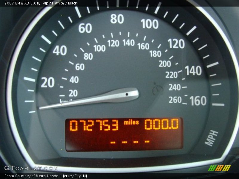 Alpine White / Black 2007 BMW X3 3.0si