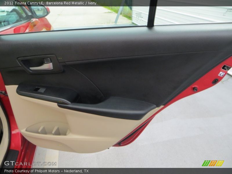 Barcelona Red Metallic / Ivory 2012 Toyota Camry LE