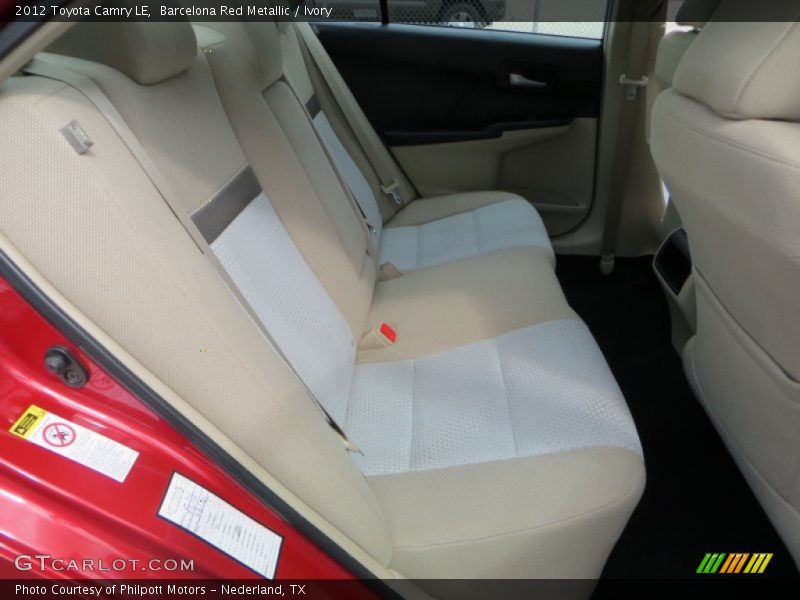 Barcelona Red Metallic / Ivory 2012 Toyota Camry LE