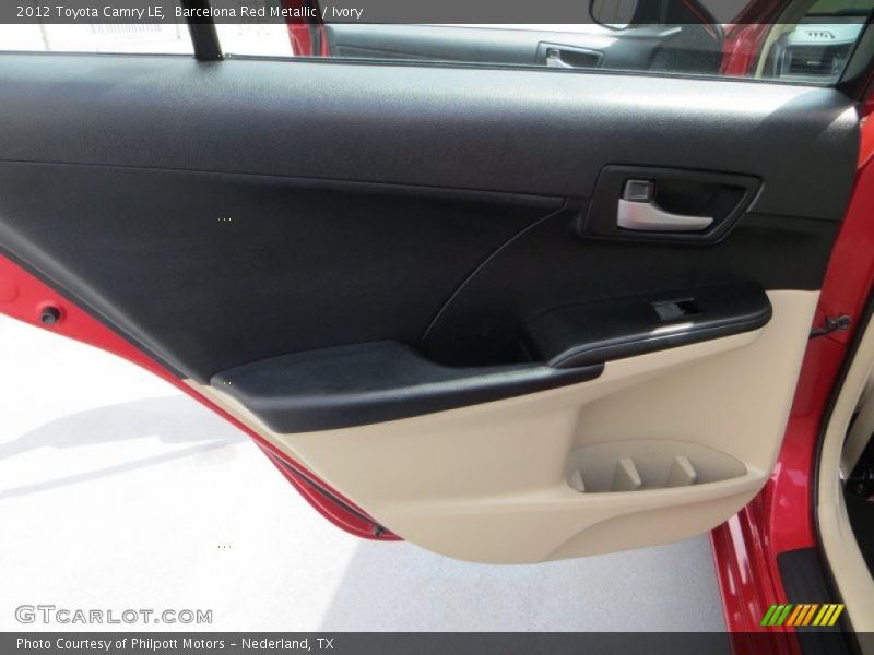 Barcelona Red Metallic / Ivory 2012 Toyota Camry LE
